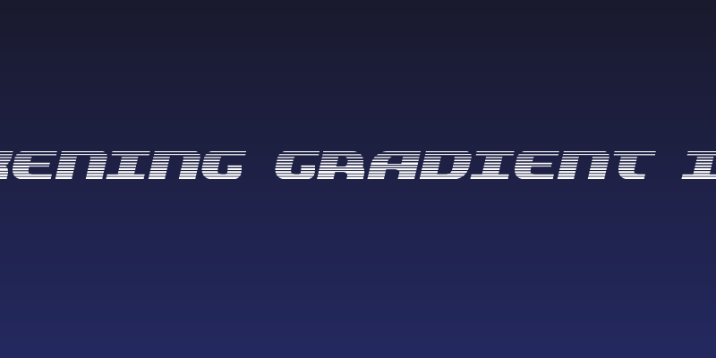 Quickening Gradient Italic Social Header