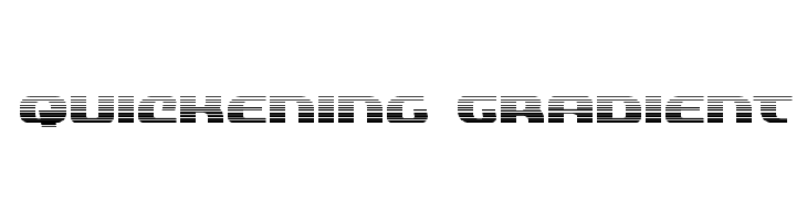 Quickening Gradient Font