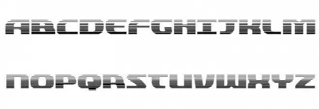 Quickening Gradient フォント 大文字
