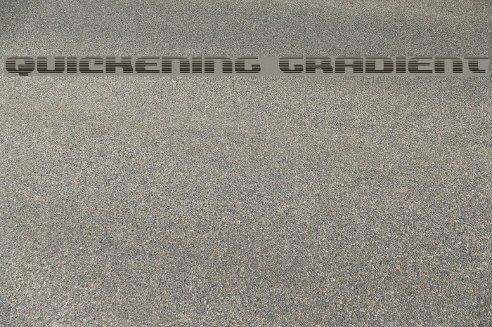 Quickening Gradient Font examples