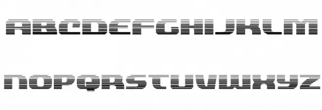 Quickening Gradient Caratteri MINUSCOLO