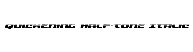 Quickening Half-Tone Italic Fonte