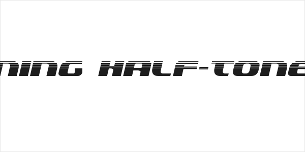Quickening Half-Tone Italic Logo