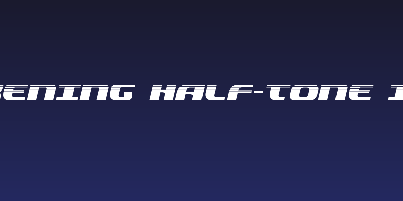 Quickening Half-Tone Italic Social Header