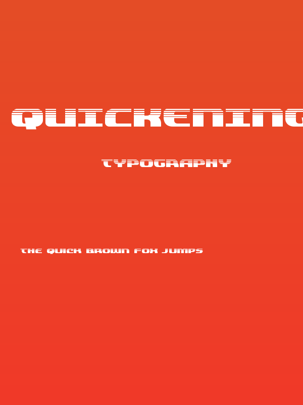 Quickening Half-Tone Poster