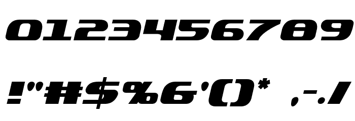 Quickening Italic Font OTHER CHARS