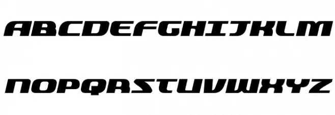 Quickening Italic 字体 大写