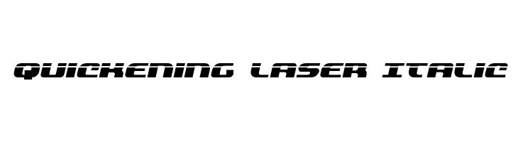 Quickening Laser Italic  Free Fonts Download