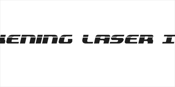Quickening Laser Italic Logo