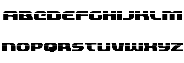 Quickening Laser Font LOWERCASE