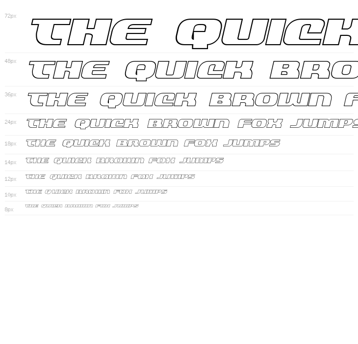 Quickening Outline Italic Waterfall