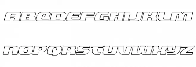 Quickening Outline Italic Fuentes MINÚSCULAS