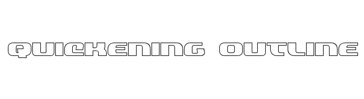 Quickening Outline  Frei Schriftart Herunterladen