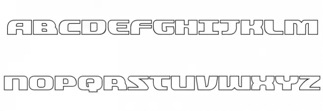 Quickening Outline 字体 大写