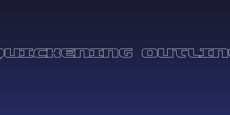 Quickening Outline Social Header