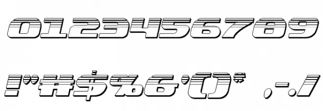 Quickening Platinum Italic Font OTHER CHARS