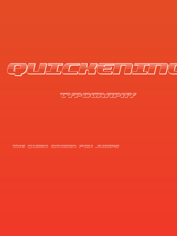 Quickening Platinum Italic Poster