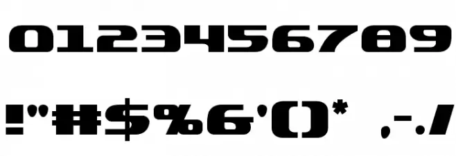 Quickening Regular Font OTHER CHARS