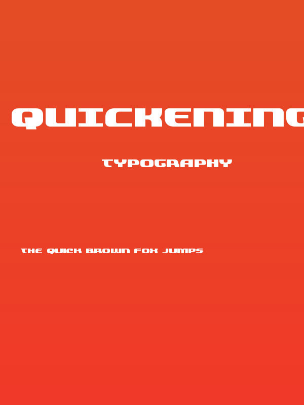Quickening Regular Poster