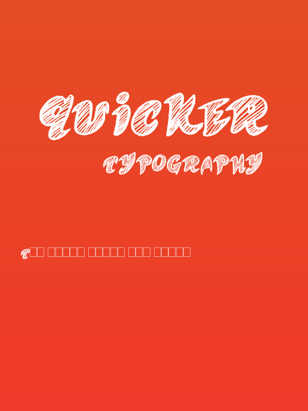 Quicker Poster