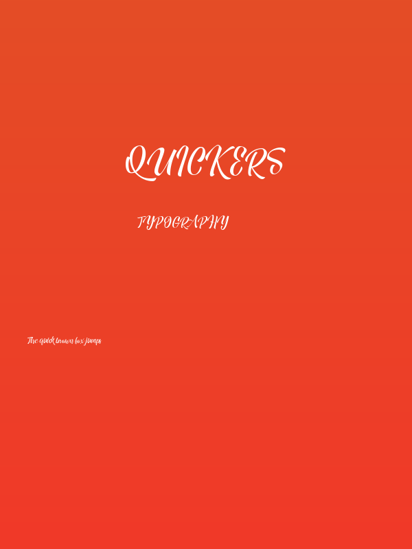 Quickers Poster