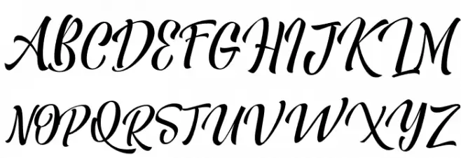 Quickers フォント 大文字