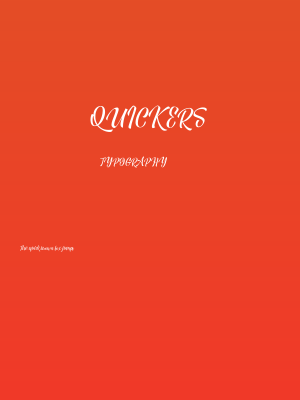 Quickers Poster