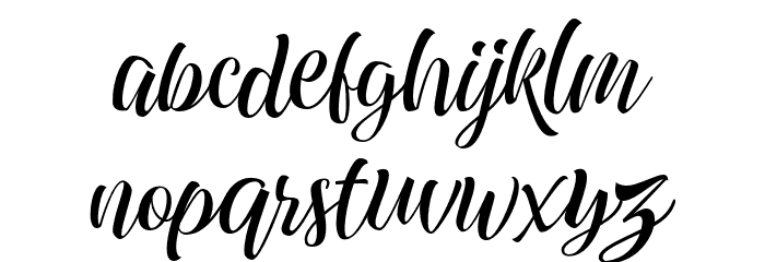 Quickers Font LOWERCASE