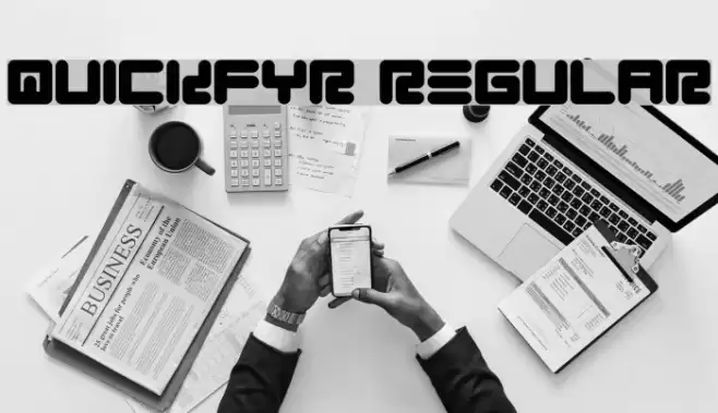 Quickfyr Regular Font examples
