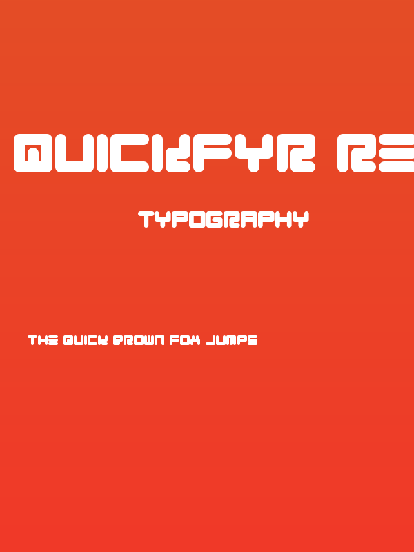 Quickfyr Regular Poster