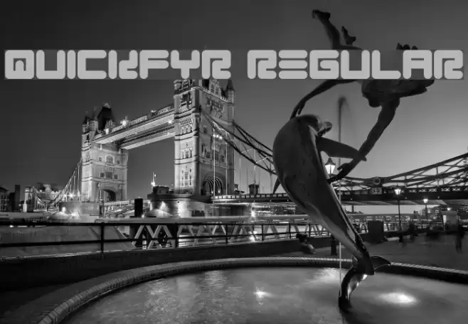 Quickfyr Regular Font examples