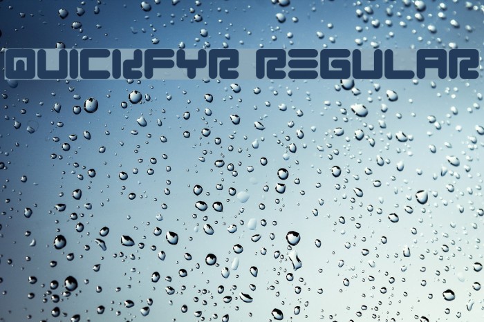 Quickfyr Regular Font examples
