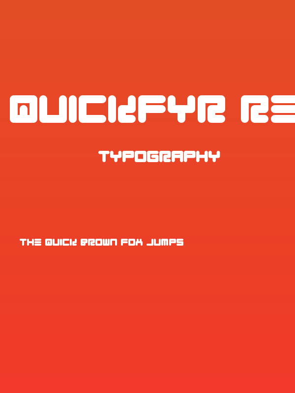 Quickfyr Regular Poster