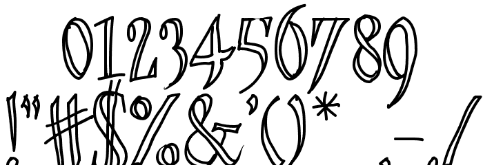 Quickie Font OTHER CHARS