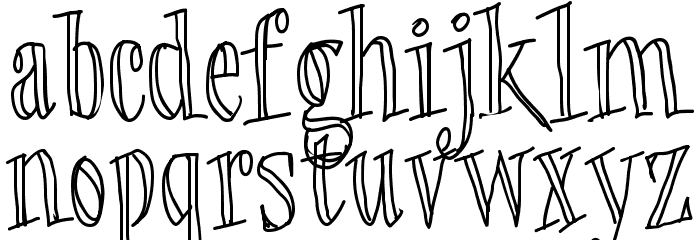Quickie Font LOWERCASE