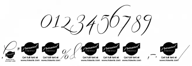 Quickier Demo Font OTHER CHARS