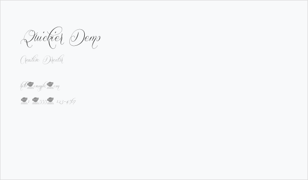 Quickier Demo Business Card