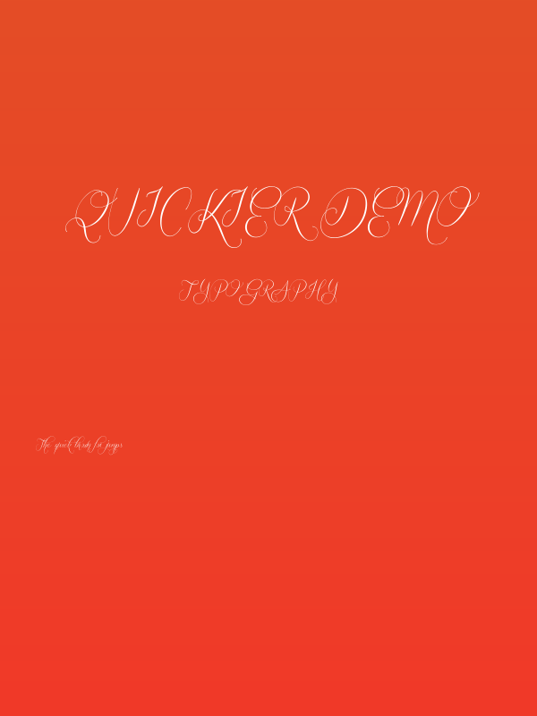 Quickier Demo Poster