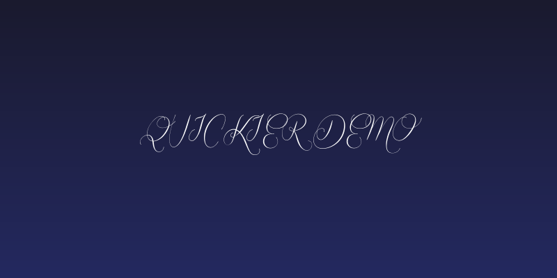Quickier Demo Social Header