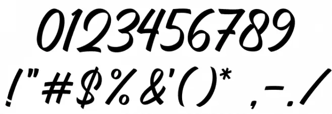 Quicklamb Font OTHER CHARS