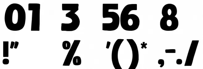 Quickle Font OTHER CHARS