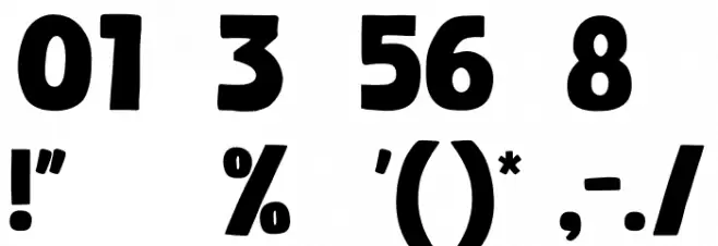 Quickle Font OTHER CHARS