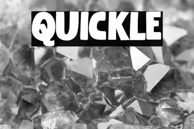 Quickle Font examples