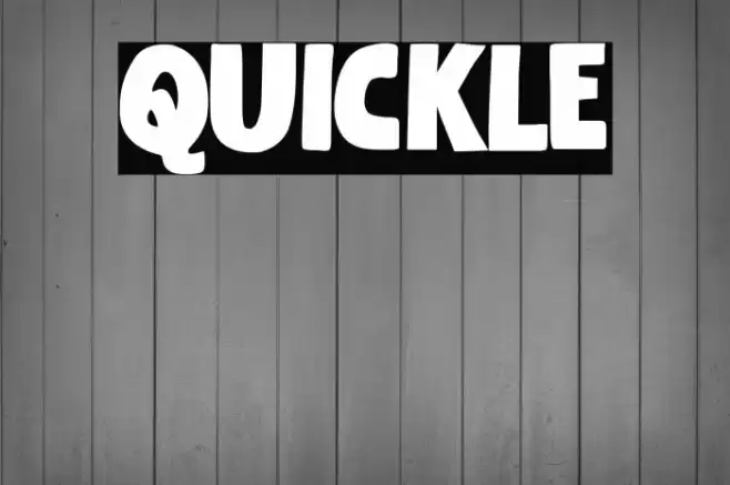 Quickle Font examples