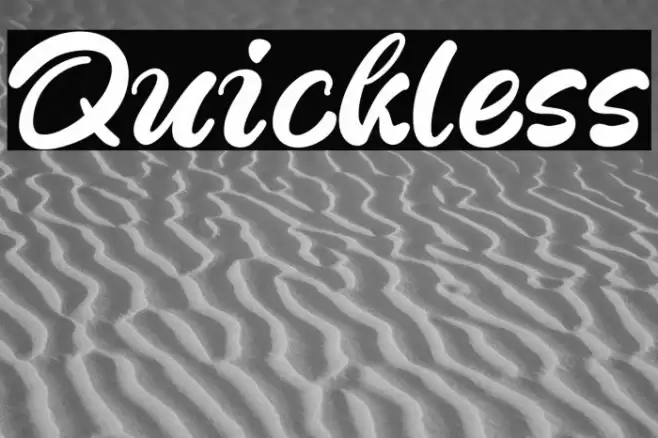 Quickless 字体 examples