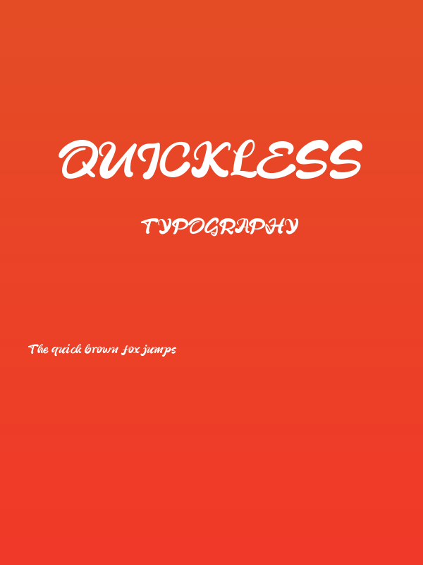Quickless Poster