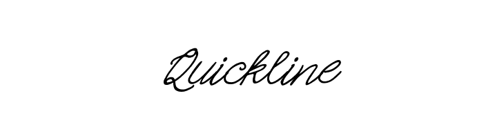 Quickline Font