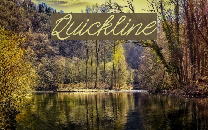 Quickline Font examples