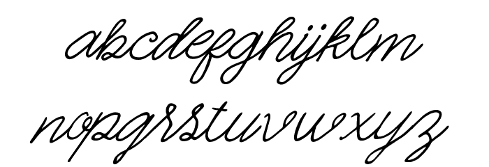 Quickline Font LOWERCASE
