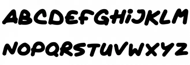 Quickly Шрифта ВЕРХНИЙ